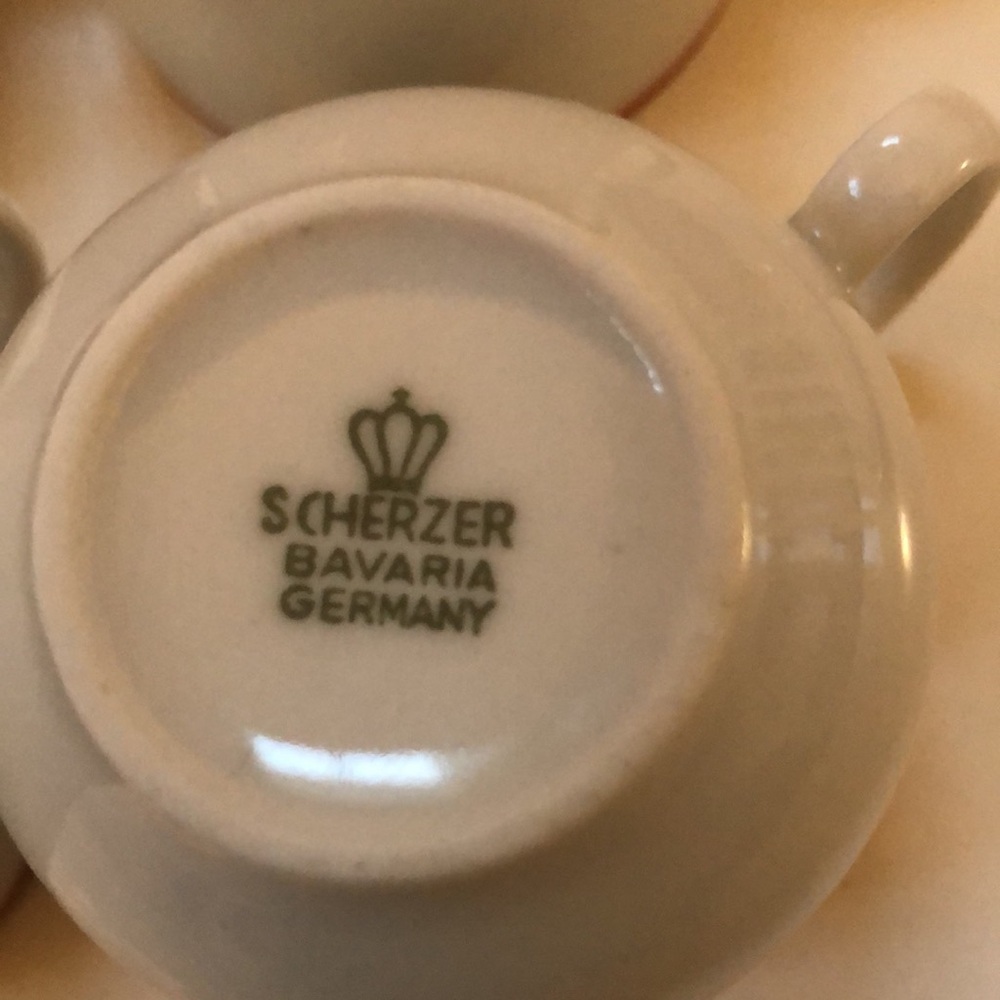 Vintage - set of 4 espresso cups and saucers - Picture 8 of 10